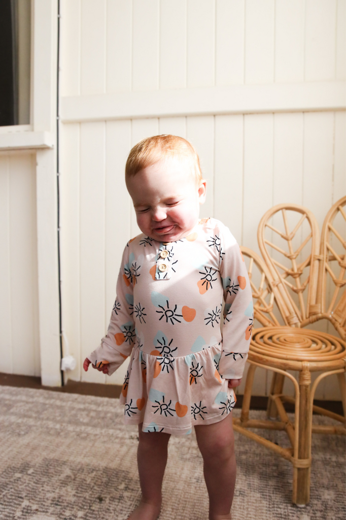 Soulful Bamboo Baby Long Sleeve Dress Bodysuit